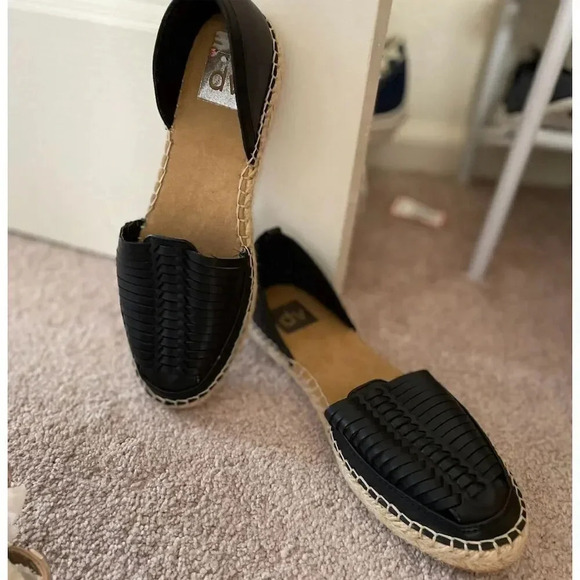 DV by Dolce Vita Women's Black Slip-On Espadrilles Size 7.5 Summer Flats - Picture 12 of 12